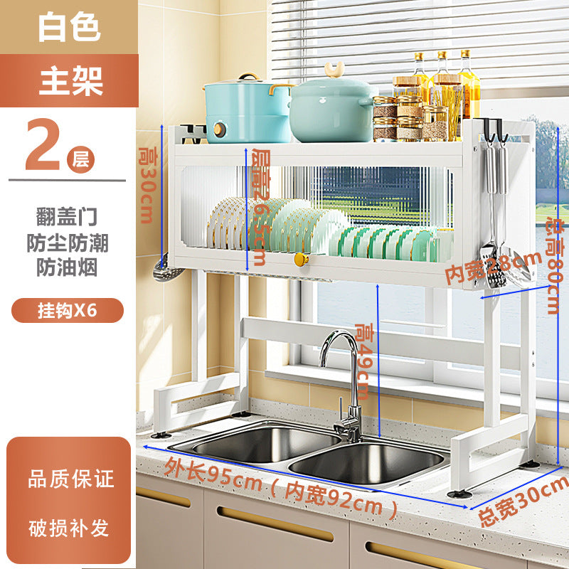 Multi-Functional Kitchen Sink Organizer Rack for Dishes