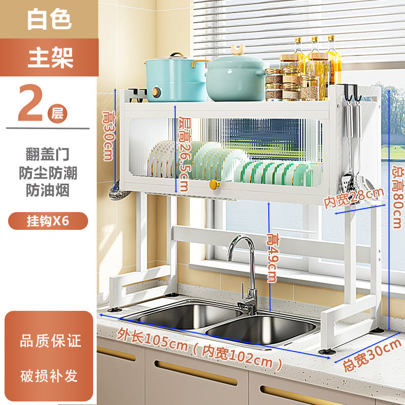 Multi-Functional Kitchen Sink Organizer Rack for Dishes