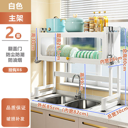 Multi-Functional Kitchen Sink Organizer Rack for Dishes